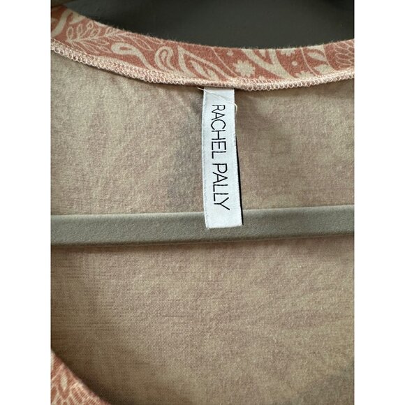 Rachel Pally Pink Floral Long Sleeve Midi Dress S Modal/Spandex - Picture 3 of 4